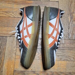 Stylish Black and Orange Men's Sneakers